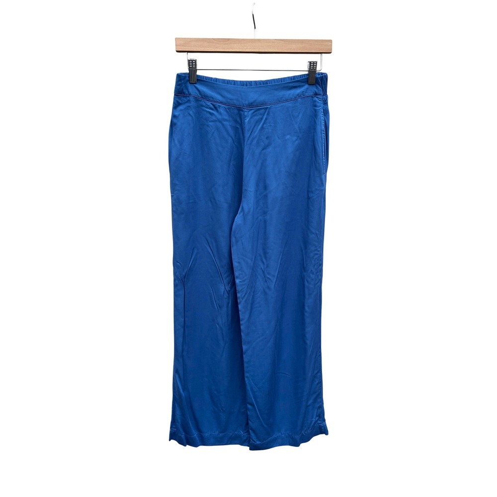 Cloth & Stone‎ Womens Blue Ecovero Viscose Wide Leg Pants Size S Easter Party